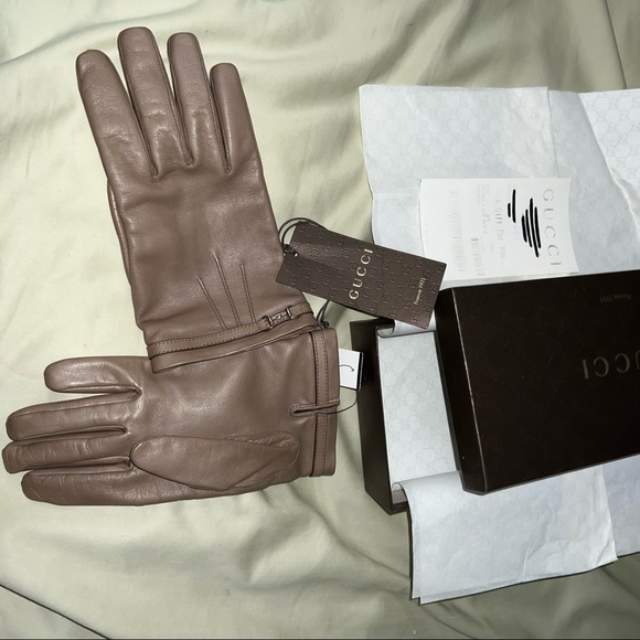 GUCCI ICON HORSEBIT LEATHER GLOVES - Picture 5 of 14